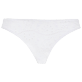 Mujer Braguitas Bordado - Braguita de bikini de talle medio con bordado inglés para mujer, Blanco vista frontal
