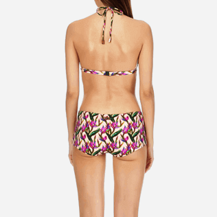 Women Tops Printed - Women Triangle Bikini Top Mini Paradise 3D, Nude supp2 Women Tops Printed - Women Triangle Bikini Top Mini Paradise 3D, Nude supp2
