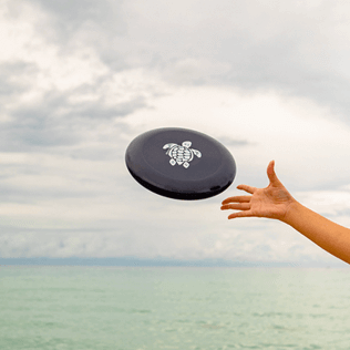 Altri Stampato - Frisbee, Blu marine vista frontale indossata