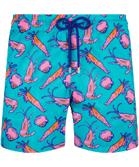 Men Ultra-light classique Printed - Men Ultra-light and packable Swim Shorts Crevettes et Poissons, Curacao front view