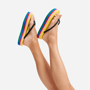 Women Others Solid - Women multicolor plateform flipflop - Vilebrequin x JCC+ - Limited Edition, Multicolor frontworn Women Others Solid - Women multicolor plateform flipflop - Vilebrequin x JCC+ - Limited Edition, Multicolor frontworn