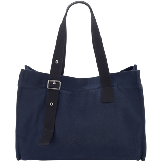 Bags Solid - Large Cotton Beach bag Solid, Navy back Bags Solid - Large Cotton Beach bag Solid, Navy back