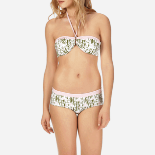Women Tops Printed - Women Bandeau Bikini Top Bamboo Song, Peony supp1 Women Tops Printed - Women Bandeau Bikini Top Bamboo Song, Peony supp1