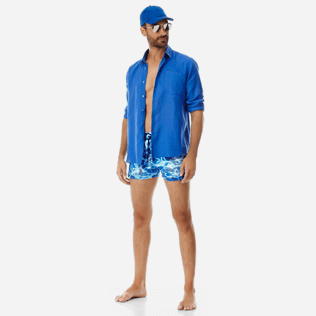 Men Short classic Printed - Men Short and Fitted Stretch Swimwear Splash, Neptune blue supp2 Men Short classic Printed - Men Short and Fitted Stretch Swimwear Splash, Neptune blue supp2
