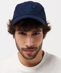 Others Solid - Unisex Cap Solid, Navy men front worn view