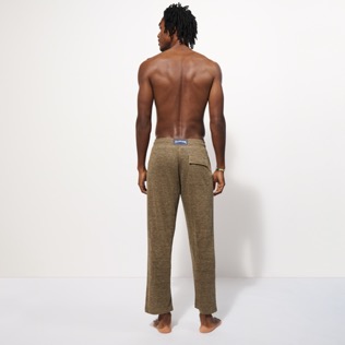 Homme AUTRES Uni - Pantalon unisexe uni en lin, Poivre chine backworn Homme AUTRES Uni - Pantalon unisexe uni en lin, Poivre chine backworn