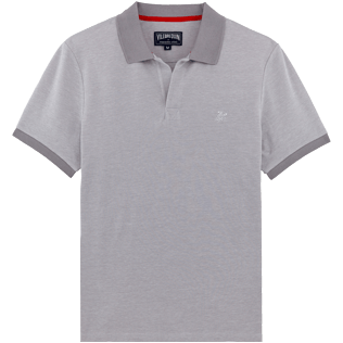 Men Others Solid - Men Cotton Pique Polo shirt Solid, Heather grey front Men Others Solid - Men Cotton Pique Polo shirt Solid, Heather grey front