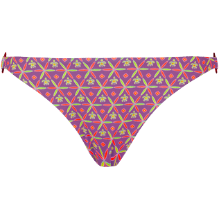 Photo de Femme BAS CLASSIQUES Imprimé - Bas de Maillot de bain femme Culotte Mini Indian Ceramic, Baies roses vue de face Photo de Femme BAS CLASSIQUES Imprimé - Bas de Maillot de bain femme Culotte Mini Indian Ceramic, Baies roses vue de face