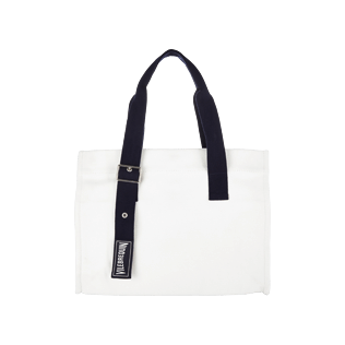 Others Solid - Small Solid Cotton beach bag, White front Others Solid - Small Solid Cotton beach bag, White front