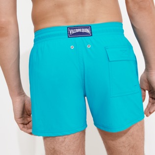男款 Others 纯色 - 男士纯色弹力泳裤, Curacao 背面穿戴视图