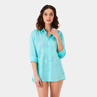 Others Solid - Unisex cotton voile Shirt Solid, Lagoon supp5 Others Solid - Unisex cotton voile Shirt Solid, Lagoon supp5