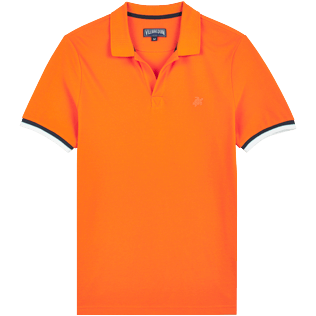 Picture of Men Others Solid - Men Cotton Pique Polo Shirt Solid, Apricot front view Picture of Men Others Solid - Men Cotton Pique Polo Shirt Solid, Apricot front view