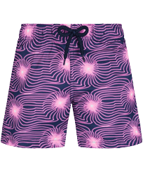Boys Ultra-light and packable Swim Shorts Hypno Shell Navy front view