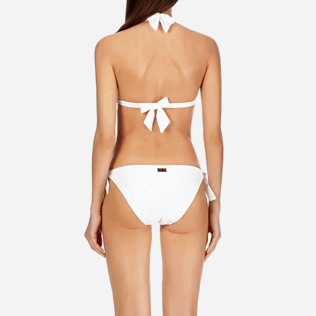 Donna Foulard Ricamato - Top bikini donna a triangolo ricamato stile sangallo, Bianco supp2 Donna Foulard Ricamato - Top bikini donna a triangolo ricamato stile sangallo, Bianco supp2