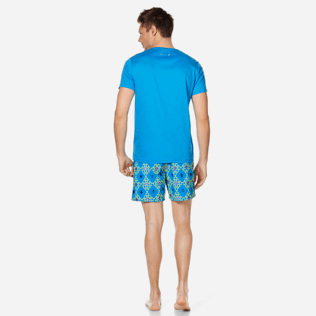 Hombre Autros Liso - Camiseta de algodón mercerizado liso con cuello de pico para hombre, Atoll backworn Hombre Autros Liso - Camiseta de algodón mercerizado liso con cuello de pico para hombre, Atoll backworn