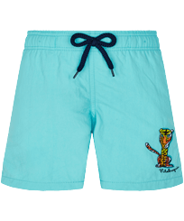 Boys Others Embroidered - Boys Swim Trunks Embroidered The year of the tiger - Limited Edition, Lazulii blue front view