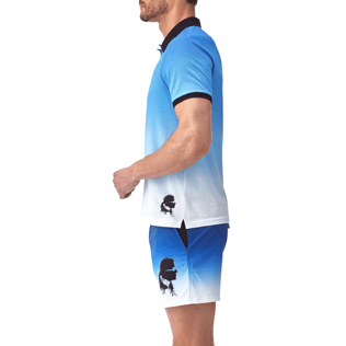 Homme AUTRES Imprimé - Polo en piqué de coton Karl Lagerfeld, Ocean supp1 Homme AUTRES Imprimé - Polo en piqué de coton Karl Lagerfeld, Ocean supp1