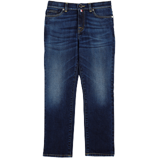 Hombre Autros Liso - Vaqueros estrechos con cinco bolsillos para niño, Dark denim w1 front Hombre Autros Liso - Vaqueros estrechos con cinco bolsillos para niño, Dark denim w1 front