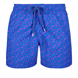 Men Classic Printed - Men Swimtrunks Micro Ronde Des Tortues, Sea blue front Men Classic Printed - Men Swimtrunks Micro Ronde Des Tortues, Sea blue front