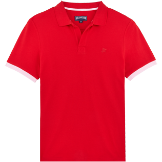 Men Others Solid - Men Cotton Pique Polo Shirt Solid, Red polish front Men Others Solid - Men Cotton Pique Polo Shirt Solid, Red polish front