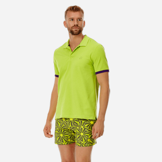 Men Others Solid - Men Cotton Pique Polo Shirt Solid, Cactus frontworn Men Others Solid - Men Cotton Pique Polo Shirt Solid, Cactus frontworn