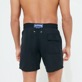 Men Others Solid - Men Swimwear Solid - Vilebrequin x Palm Angels, Black back worn view