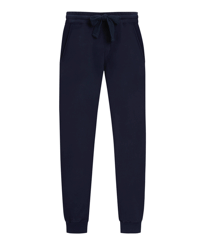 Pantalones de chándal de algodón para hombre Azul marino vista frontal