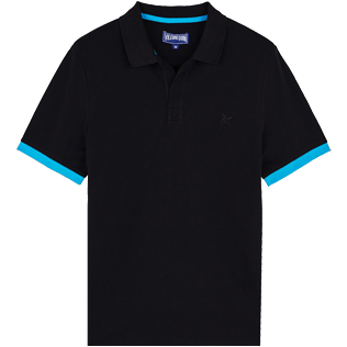 Homme AUTRES Uni - Polo en Coton Homme Uni, Noir front Homme AUTRES Uni - Polo en Coton Homme Uni, Noir front