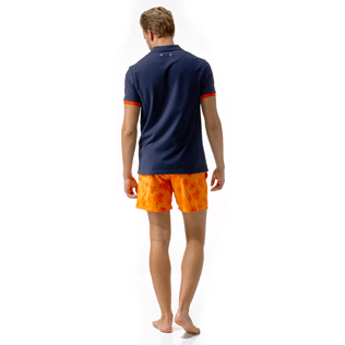 Men Others Solid - Men Cotton Pique Polo Shirt Solid, Navy / red supp2 Men Others Solid - Men Cotton Pique Polo Shirt Solid, Navy / red supp2
