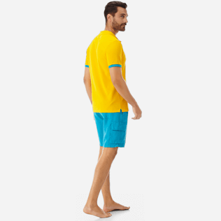 Homme AUTRES Uni - Polo en Piqué de Coton Homme Uni, Mangue backworn Homme AUTRES Uni - Polo en Piqué de Coton Homme Uni, Mangue backworn