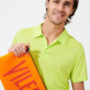 Hombre Autros Liso - Polo Tencel™ de color liso para hombre, Limoncillo detalles vista 2