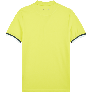 Men Others Solid - Men Cotton Pique Polo Shirt Solid, Lemon back Men Others Solid - Men Cotton Pique Polo Shirt Solid, Lemon back