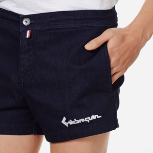 Men Others Solid - Men Blue 70s Shorts, Dark denim w1 supp1 Men Others Solid - Men Blue 70s Shorts, Dark denim w1 supp1
