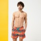 Men Others Printed - Men Stretch Swimwear Nautilius Tie & Dye, Poppy red front worn view
