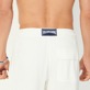 Men Others Solid - Unisex Terry Jacquard Elastic Belt Pants, Chalk details view 3