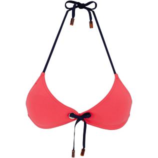Damen Triangel Uni - Neopren Triangel-Bikinioberteil für Damen, Hibiskus front Damen Triangel Uni - Neopren Triangel-Bikinioberteil für Damen, Hibiskus front