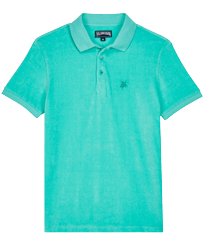 Men Others Solid - Men Terry Polo Shirt Solid, Nenuphar front view