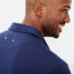 Einfarbiges Hemd aus Jersey-Tencel für Herren Marineblau Details Ansicht 1