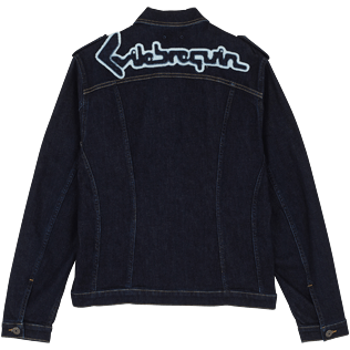 Men Others Solid - Men Denim Tracker Jacket, Dark denim w1 back Men Others Solid - Men Denim Tracker Jacket, Dark denim w1 back