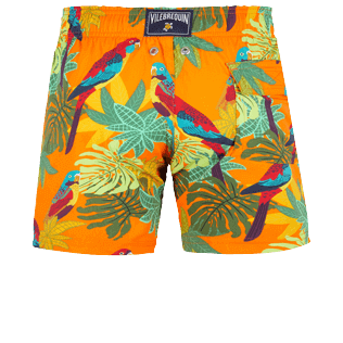 Boys Others Printed - Boys Swim Trunks Stretch 1998 Les Perroquets, Apricot back view