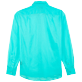 Hombre Autros Liso - Camisa en gasa de algodón de color liso unisex, Laguna vista trasera