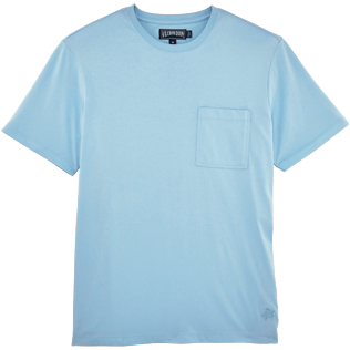 Men Others Solid - Men Pima Cotton Jersey T-shirt Solid, Sky blue front Men Others Solid - Men Pima Cotton Jersey T-shirt Solid, Sky blue front
