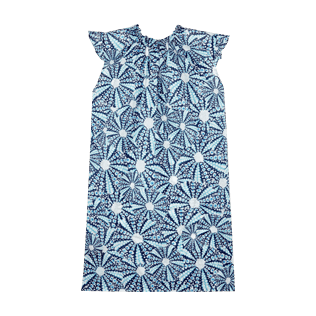 Filles AUTRES Imprimé - Robe en Voile de Coton Fille Oursinade, Bleu marine back Filles AUTRES Imprimé - Robe en Voile de Coton Fille Oursinade, Bleu marine back