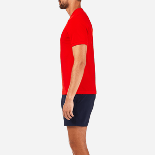 Uomo T-Shirt Unita - T-shirt a tinta unita in piquet di cotone, Papavero supp3 Uomo T-Shirt Unita - T-shirt a tinta unita in piquet di cotone, Papavero supp3