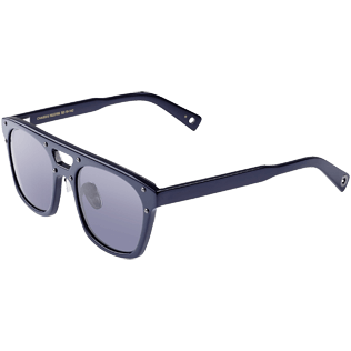 Autros Liso - Gafas de sol con lentes azules brillantes unisex, Azul marino back Autros Liso - Gafas de sol con lentes azules brillantes unisex, Azul marino back