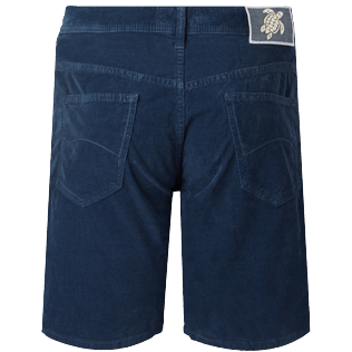 Men Others Solid - Men Velvet Bermuda 5 Pockets, Navy back Men Others Solid - Men Velvet Bermuda 5 Pockets, Navy back