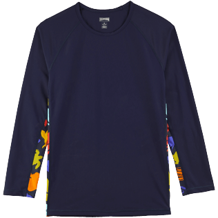 Photo de Homme AUTRES Imprimé - T-shirt anti UV homme manches longues 1999 Focus, Saphir vue de face Photo de Homme AUTRES Imprimé - T-shirt anti UV homme manches longues 1999 Focus, Saphir vue de face