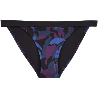 Mujer Bottoms Estampado - Braguitas de bikini con estampado Camouflage Turtles, Ciruela front Mujer Bottoms Estampado - Braguitas de bikini con estampado Camouflage Turtles, Ciruela front