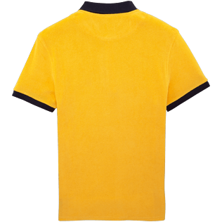 Homme Polos Uni - Polo Éponge Contrastée, Curcuma back Homme Polos Uni - Polo Éponge Contrastée, Curcuma back