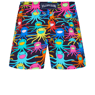 Boys Others Printed - Boys Swim Trunks Stretch Multicolore Medusa, Navy back view